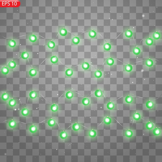 Vector garland light decoration