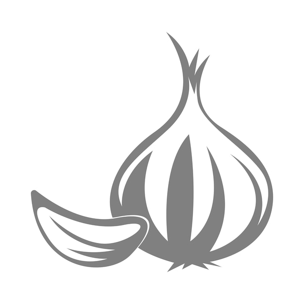 Garlic icon logo design