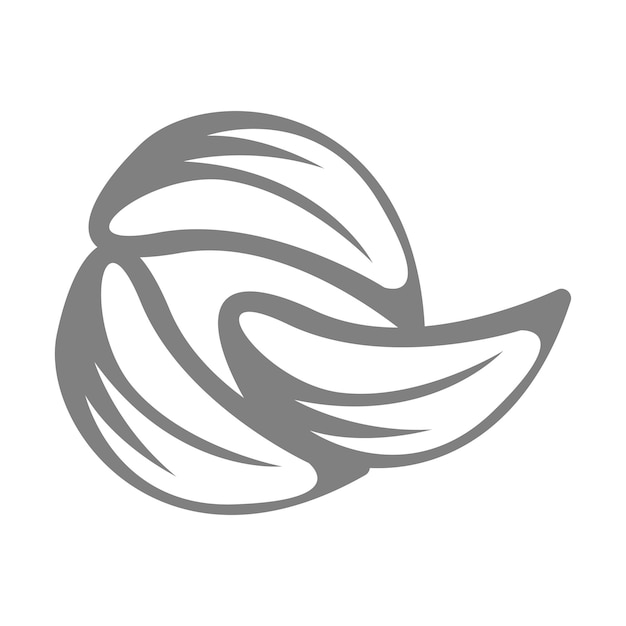 Vettore disegno del logo dell'icona dell'aglio