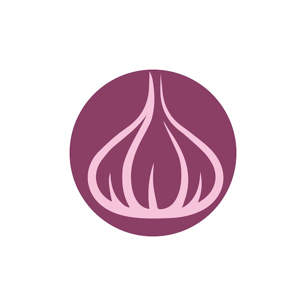 Garlic vector icon illustration design template