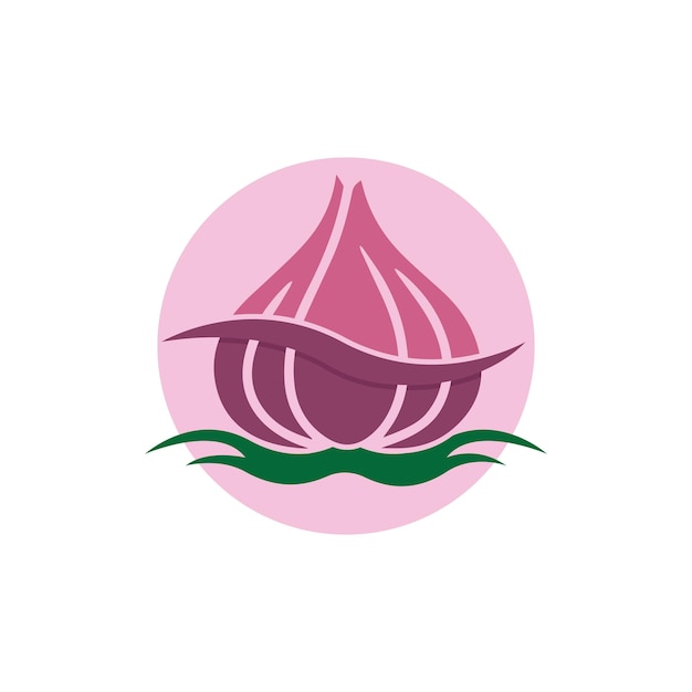 Vector garlic vector icon illustration design template