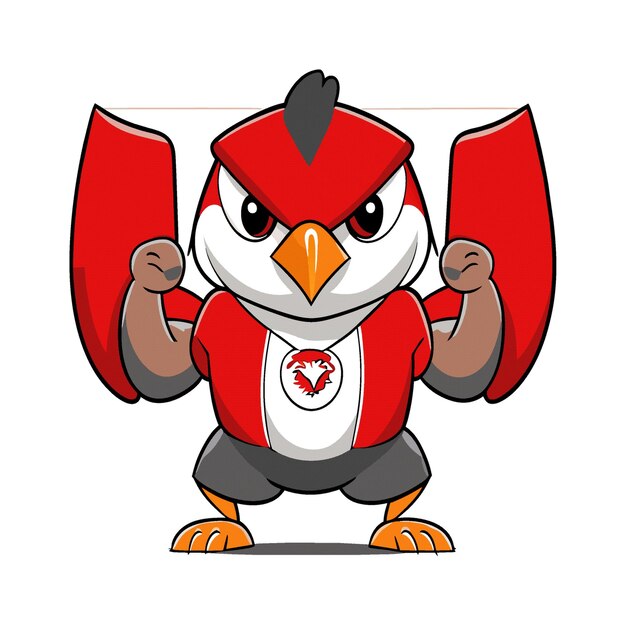 Vector garuda bird character clipart artwork 0233