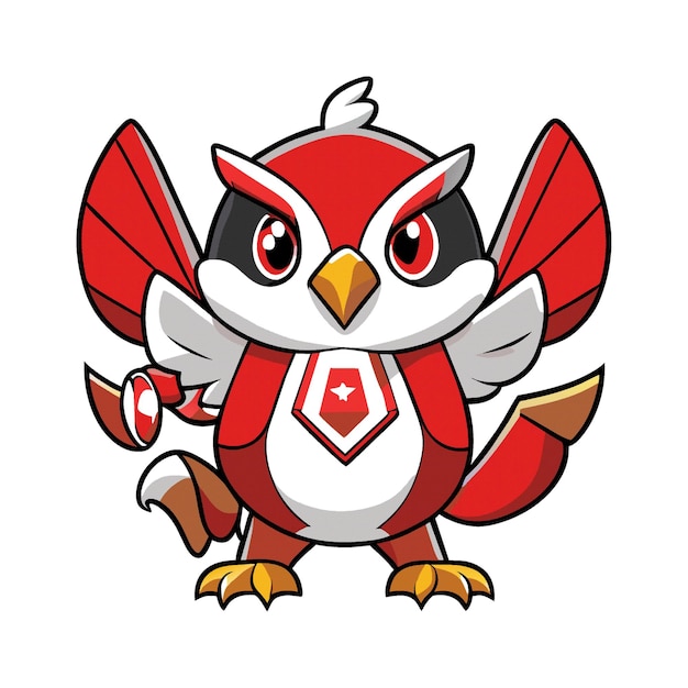 Vector garuda bird character clipart artwork