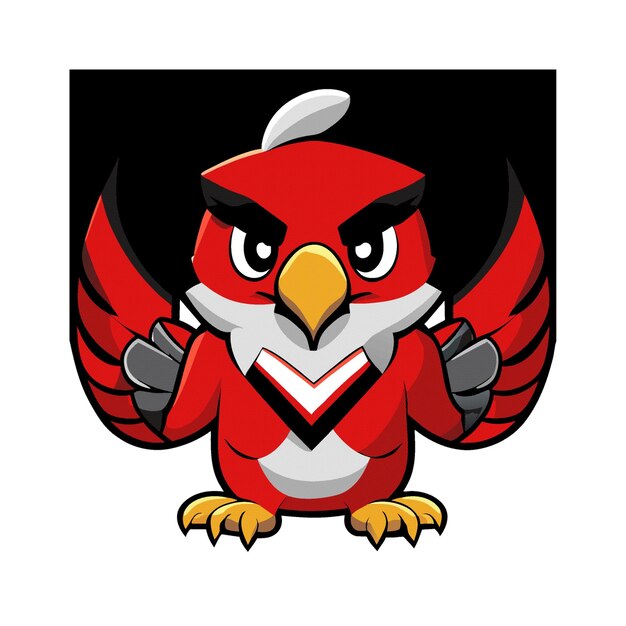 Vector garuda bird character clipart artwork