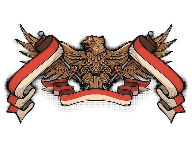 Garuda Indonesia Independence Day Vector illustration
