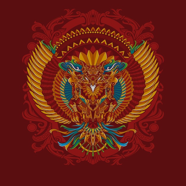 Garuda Indonesia, premium vector t-shirt poster
