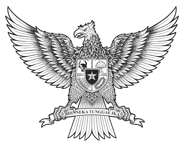 Vector garuda pancasila born