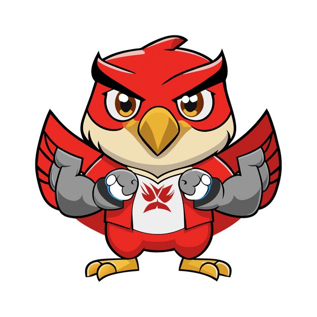 Garuda vogel karakter clipart illustraties