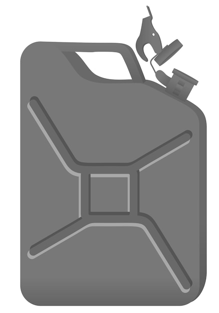 Vector gas can grey