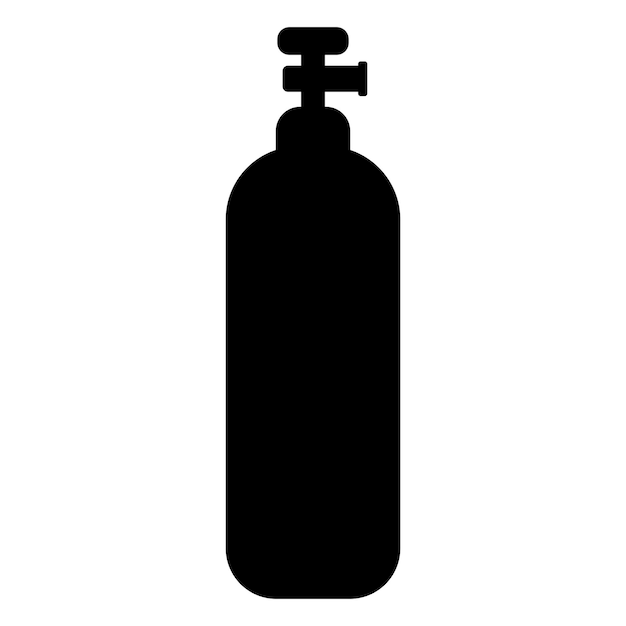 Gas cylinder icon vector