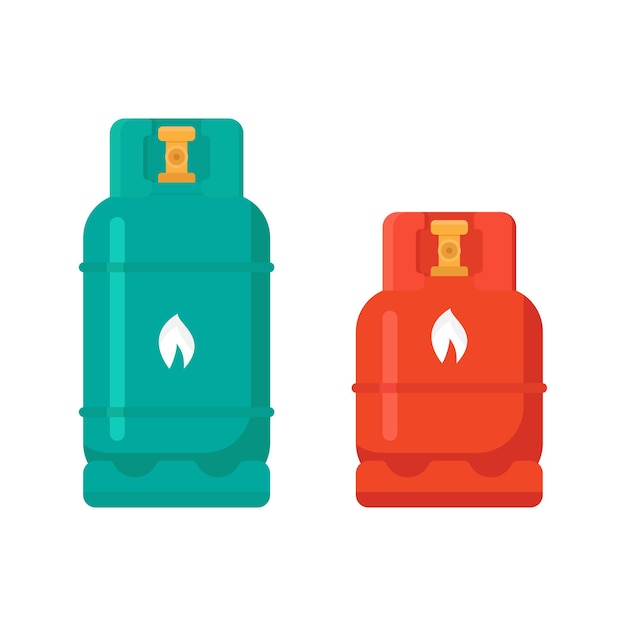 Gas cylinder vector illustration on white background