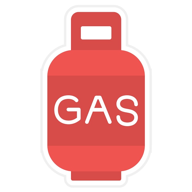 Vector gas cylinders vector icon can be used for industrial process iconset