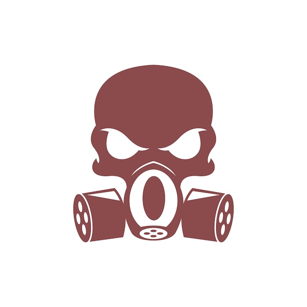 Gas mask icon logo design