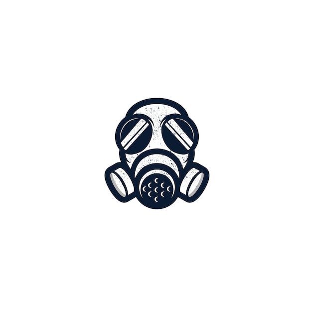 Vector gas mask isolated