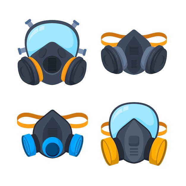 Vector gas mask respirator