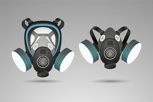 Gas mask respirator