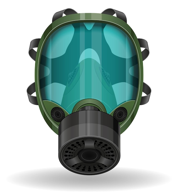 Gas mask vector illustration isolated on white background