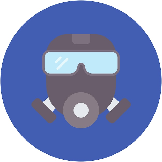 Vector gas mask vector illustration style