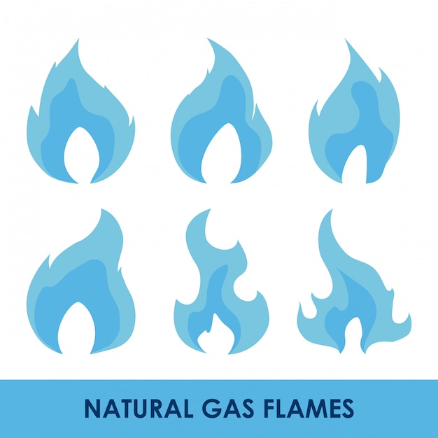 Vector gas natural design