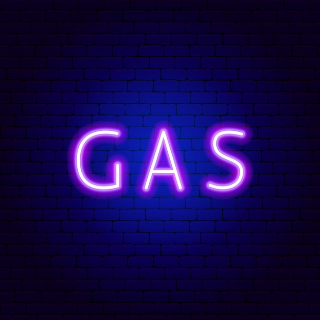 Газовый неоновый текст