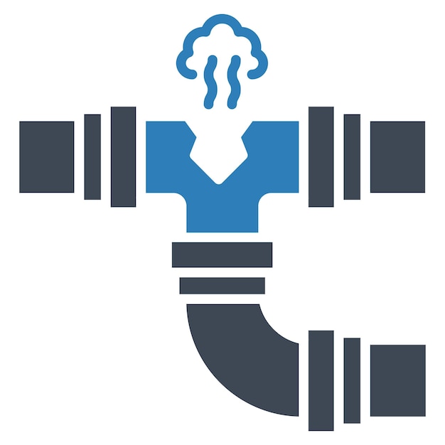 Стиль иллюстрации вектора утечки газопровода