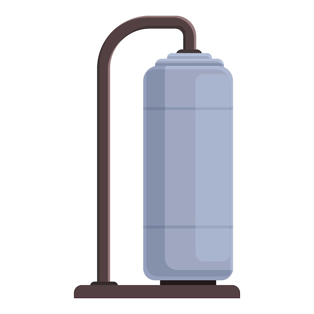 Vector gas pipe tank icon cartoon vector refinery station