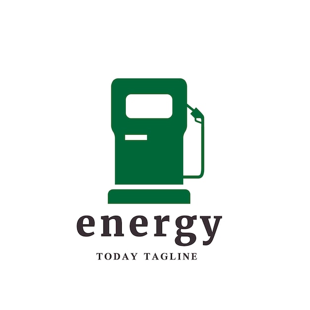 gas solar energy oil logo design vector graphic illustration