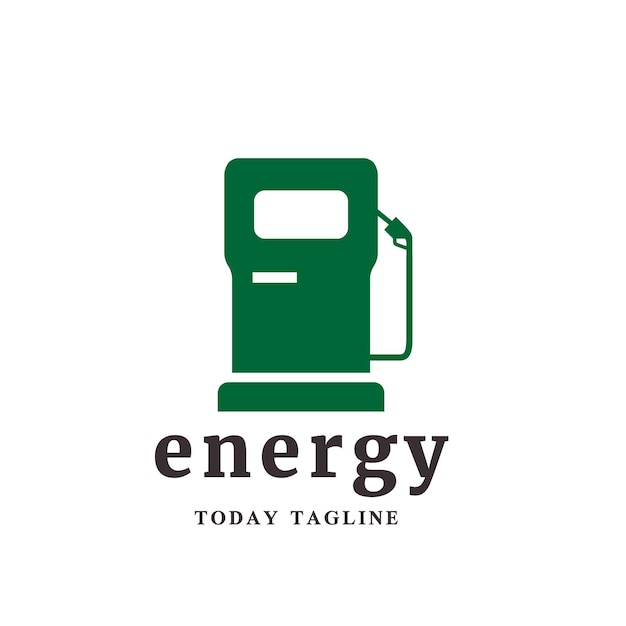 Gas solar energy oil logo design vector graphic illustration