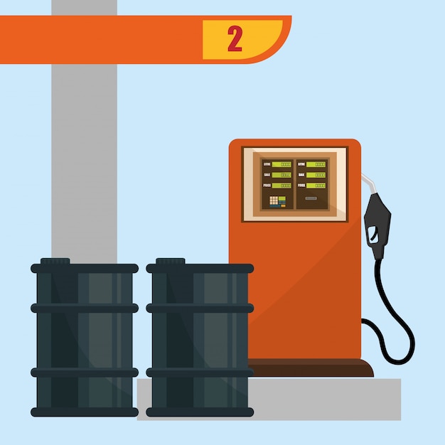 Vector gas station design