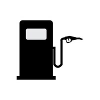 Gas station icon logo vector design template