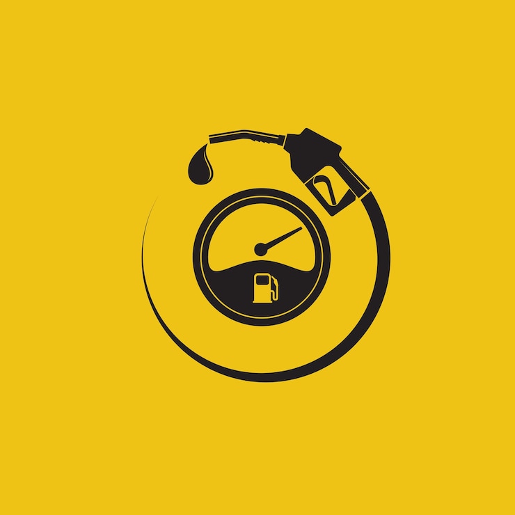 Vector gas station poster