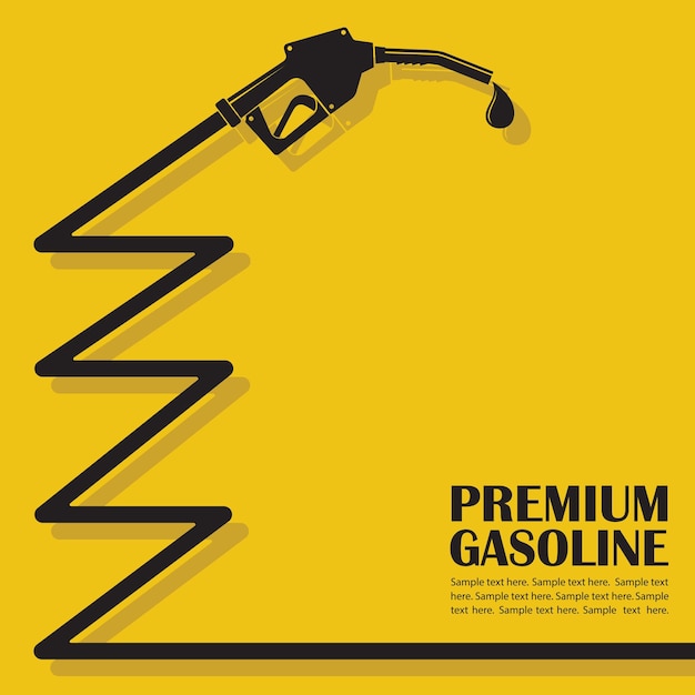 Vector gas station poster