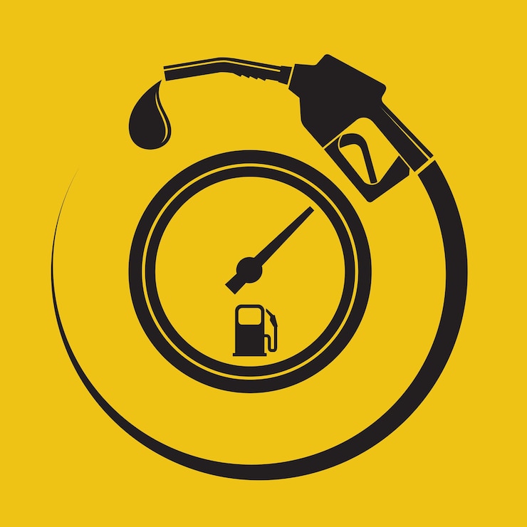 Vector gas station poster