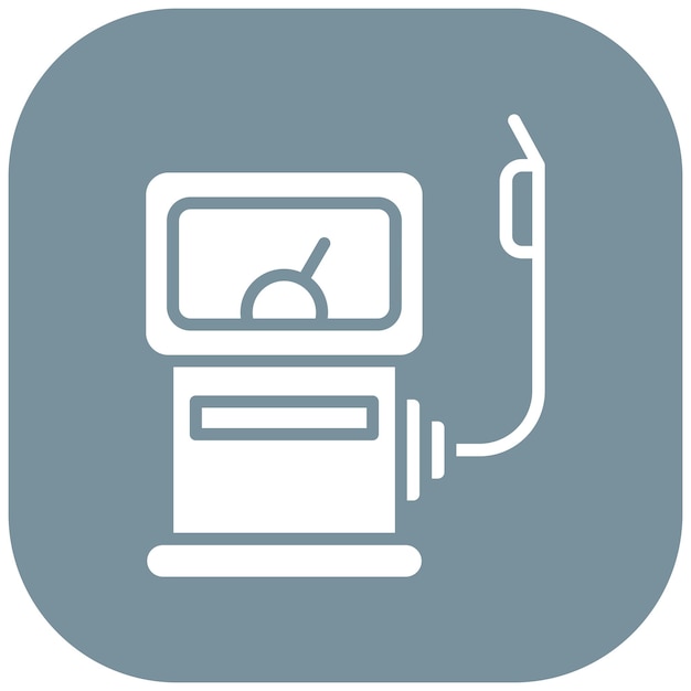Gas Station Vector Illustration Style