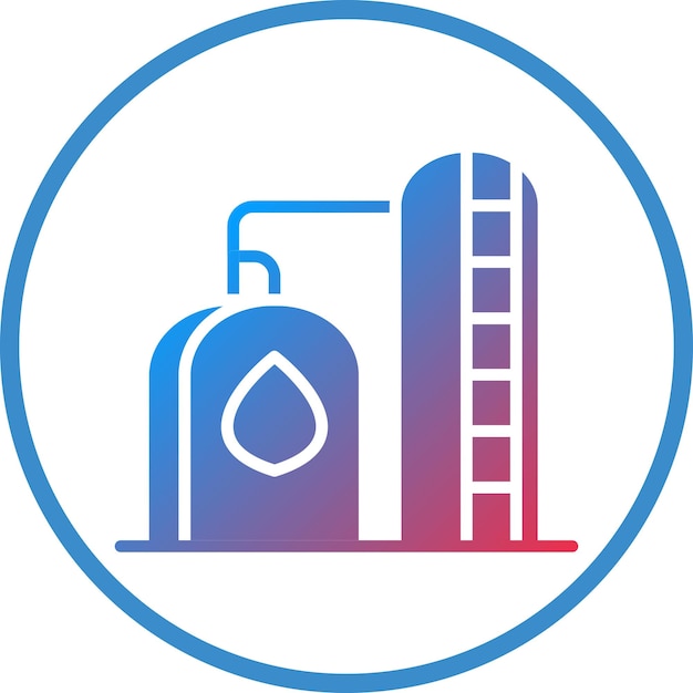 Вектор gas storage icon style