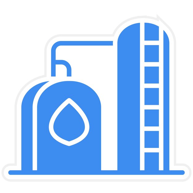 Vector gas storage icon style