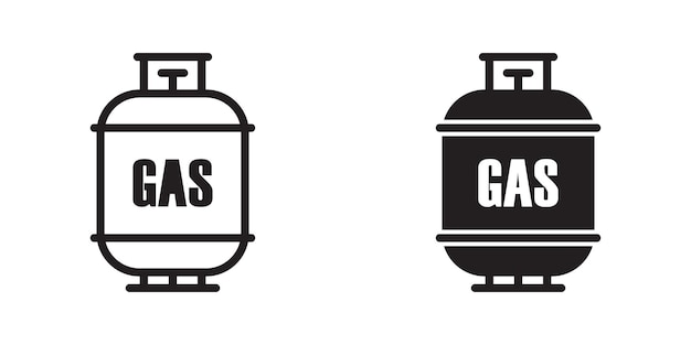 Vector gasflespictogram gasballonpictogram vectorillustratie