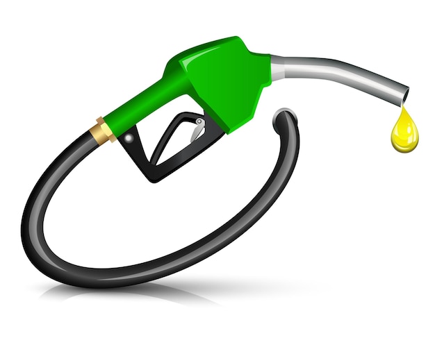 Gasoline Fuel Nozzle giving a drop