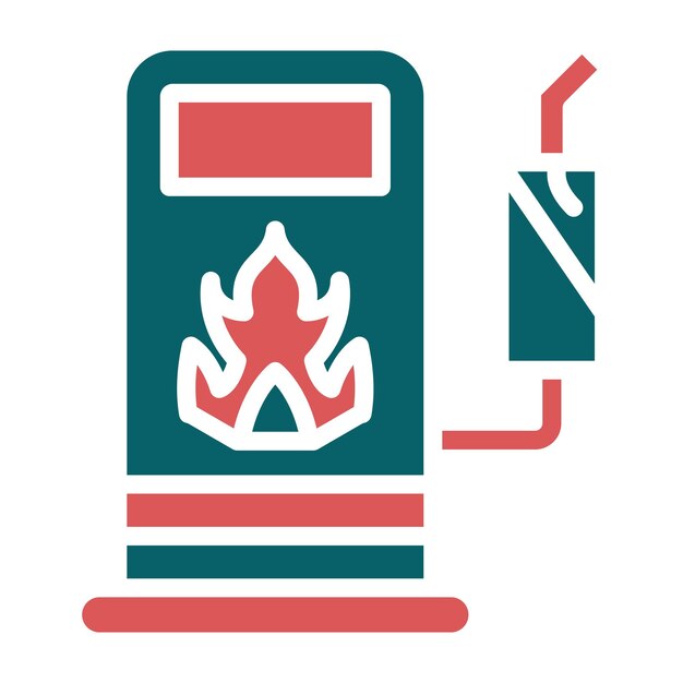 Vector gasoline icon style