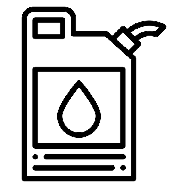 Gasoline vector icon illustration of Petrol Industry iconset