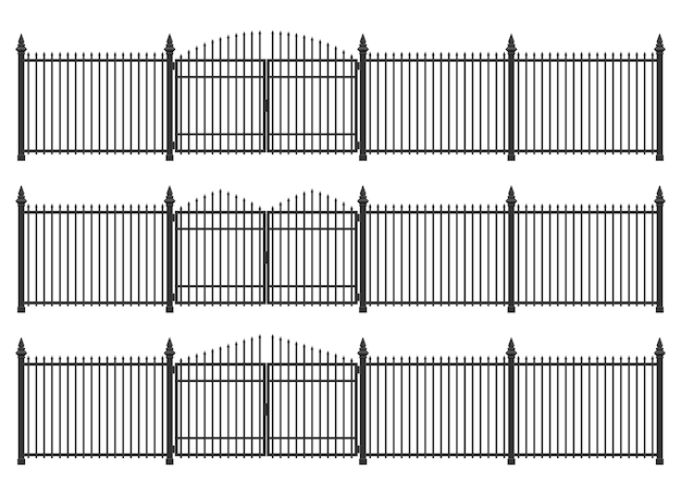 Gate and fence made from steel