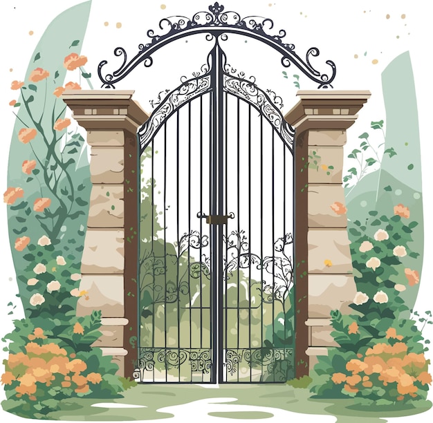 Vector gate to the garden