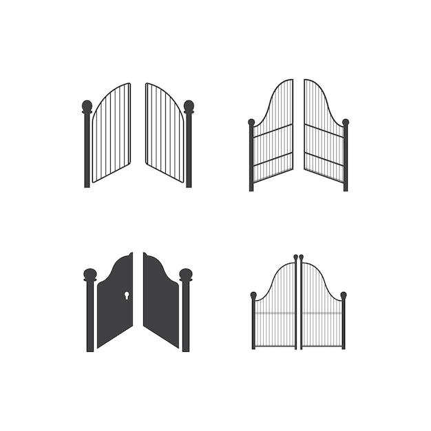 Vector gate icon design vector