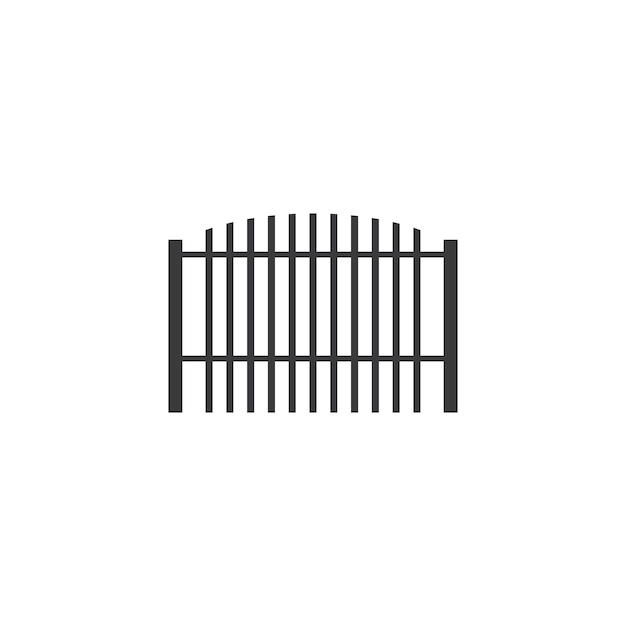 Gate icon flat design vector