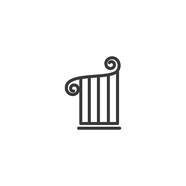 Icona del cancello design piatto vettoriale