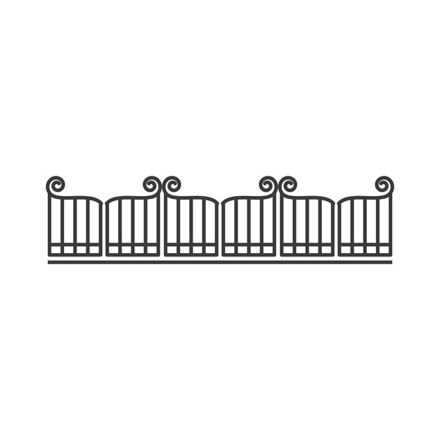 Gate icon flat design vector