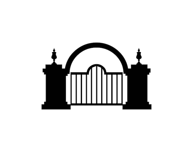 Vector gate icon vector design symbol of gate icon vector design