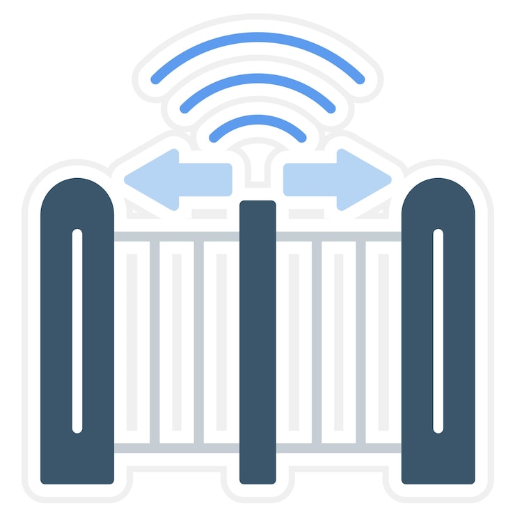Vector and gate icon vector image can be used for school