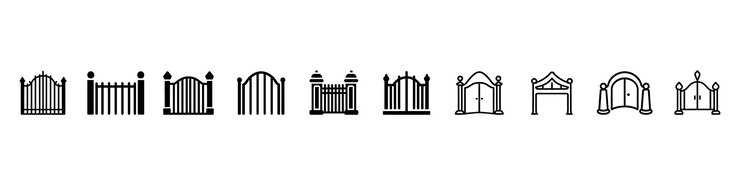 Vector gate icon