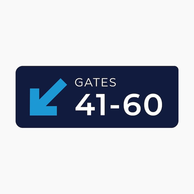 Gate Sign Icon